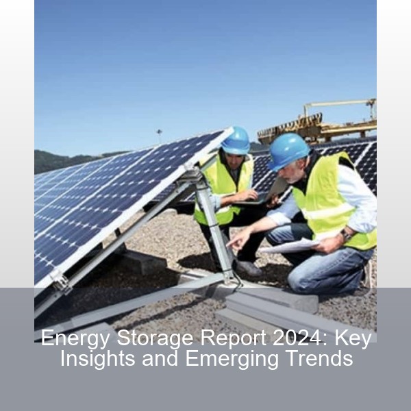 Energy Storage Report 2024: Key Insights and Emerging Trends